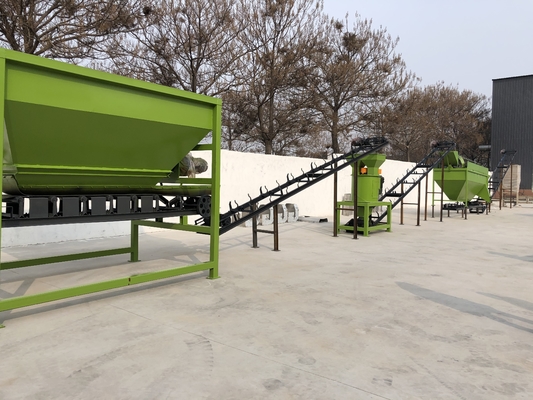 1-8 t/h Capaciteit Poeder organische meststof productieapparatuur met aangepaste spanning