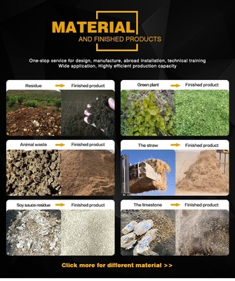 FERTILISATOREN Technologie Semi-wette materialenbreker voor de landbouw kippenmest en rijst stro