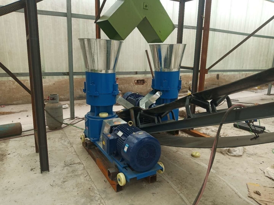 Pelletizer voor pluimveemest 380V verstelbare platte kippoeppelletmachine