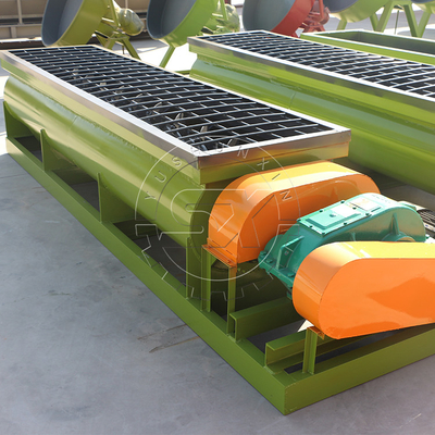 5 tot 10 ton/uur capaciteit Double Shaft Horizontal Mixer Perfect voor mestproductie 2024
