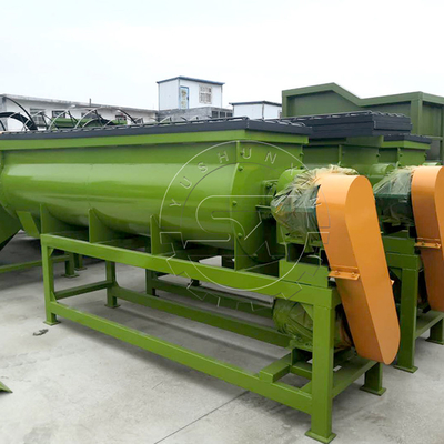 Continu-productie dubbelschachtmixer met gelijkmatig mengen en automatisch ontladen
