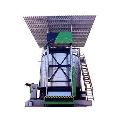 Biologische meststof fermentatiepot met hoge compostcapaciteit Turner mengfunctie