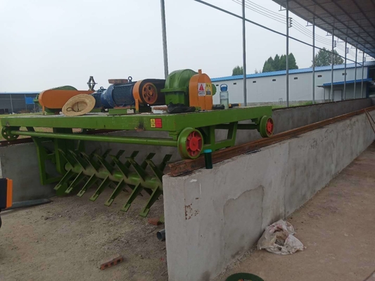 18.5kw hoofdmotorkracht groef type compostverwerker voor mestfermentatie