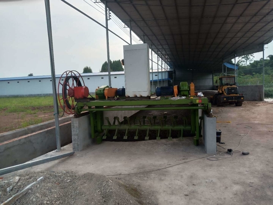 0.75kw Lifting Motor Trough Type Compost Composting Machine voor snelle en fermentatie