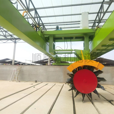 Wieltype Compost Turner Werkwijdte 3-30m Compostmestdrager draaiapparatuur