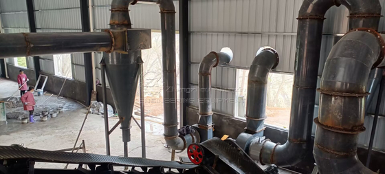 Biomassa Houtsplinten Zaagsel Rijshusk Rotary Drum Dryer 2 tot 3tph met Competitive