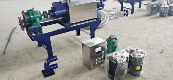 7kw vaste-vloeistofseparator voor het drogen van dierlijke mest en het produceren van organische meststoffen