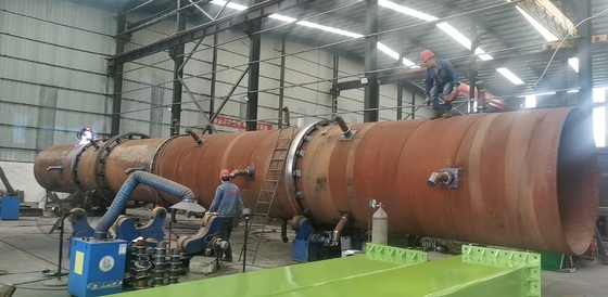 Roterende droger voor het drogen van granen met ondersteunende pijpleidingen en 26000 kg Gewicht 380v Spanning 2024