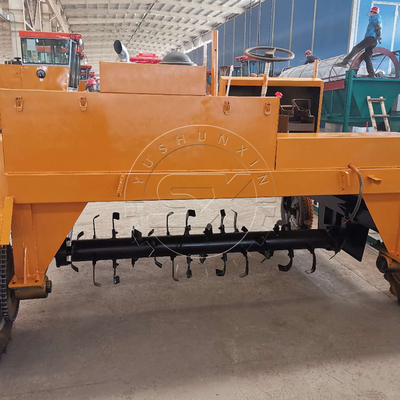 YSX Compost Turner Machine voor snel composteren Werkingssnelheid 7,5-8 m/min 400-500 m3/h