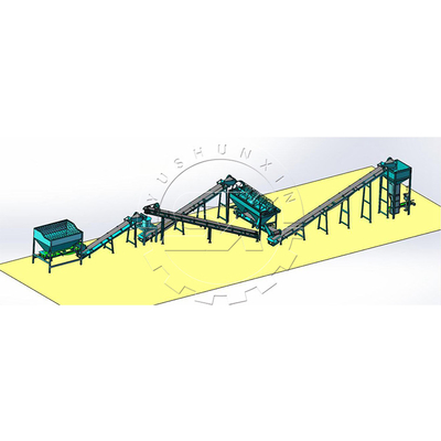 Productielijn voor organische meststoffen op kleine schaal 1-2 ton/uur