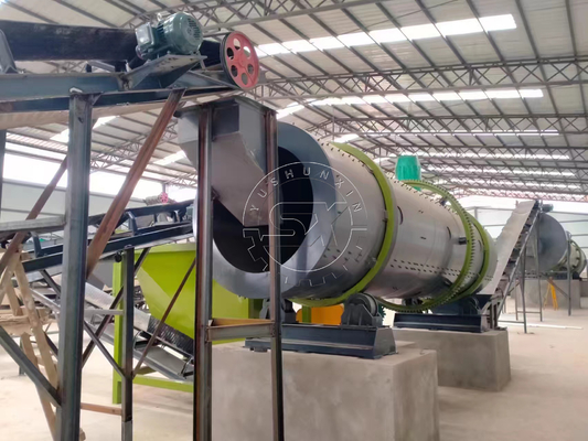 Productie-installatie Productielijn voor granulaat van organisch compost met een hoog werkend rendement