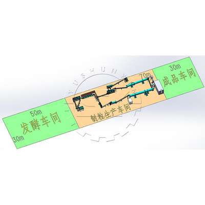 Bolvormige korrels Productielijn voor pluimveemest 380V Spanning