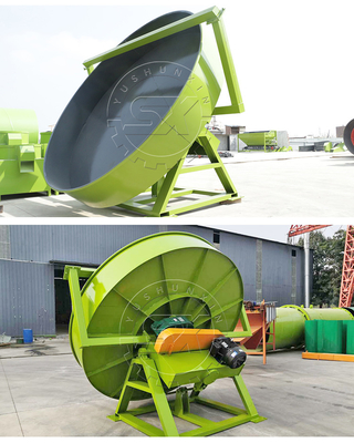 1-6 ton/uur Capaciteit YSX schijf type Magnesium sulfaat monohydraat meststof Mengende pelletizer Gemakkelijk te bedienen