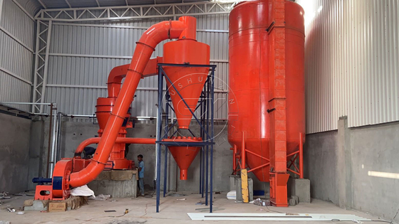 55kW Power Stone Powder Grinder Productie Plant Lijn voor Easy Stone Powder Productie