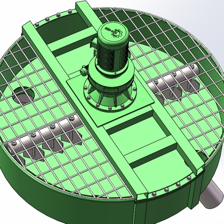 380V spanningsmixer blender voor staande ronde schijf cement verpulverde steenkoolopslag tank