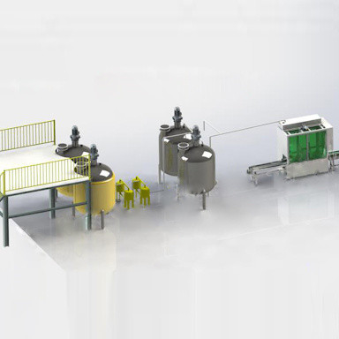 1-8 ton/uur capaciteit Liquid Fertilizer Production Line voor betrouwbare aanpassing