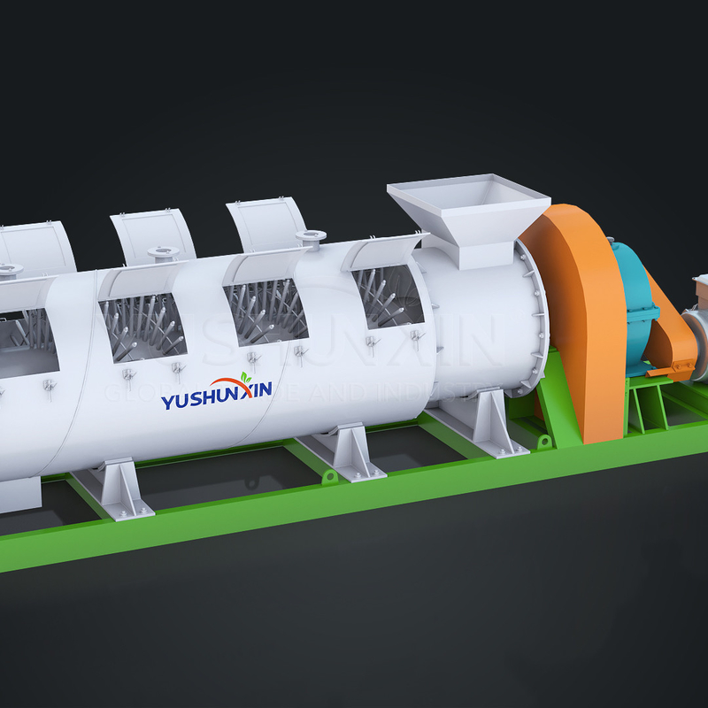 1-6 t/h Capaciteit Productielijn voor het maken van organische meststoffen Granula Machine for production